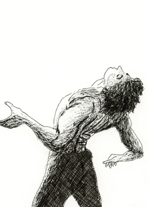 Homme qui s'abandonne