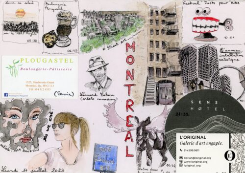 JOUR 1 CANADA planche A4 avec illustrations