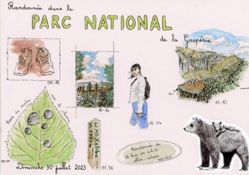 JOUR 14 CANADA planche A4 avec illustrations