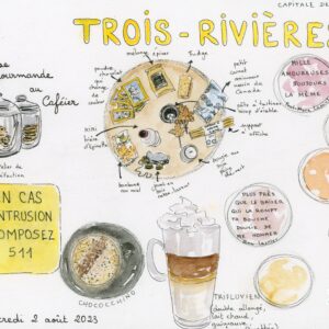 JOUR 17 CANADA planche A4 avec illustrations