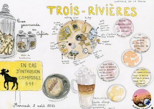 JOUR 17 CANADA planche A4 avec illustrations