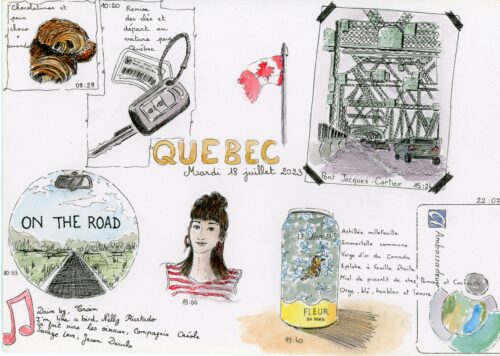 JOUR 2 CANADA planche A4 avec illustrations