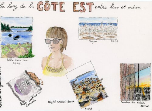 JOUR 8 CANADA planche A4 avec illustrations