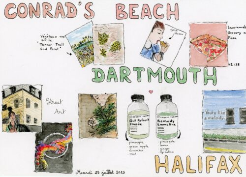 JOUR 9 CANADA planche A4 avec illustrations