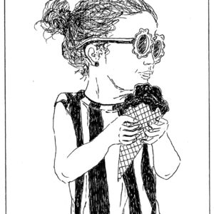 fillette glace